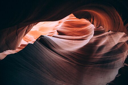 Light And Curves Inside Canyon photo