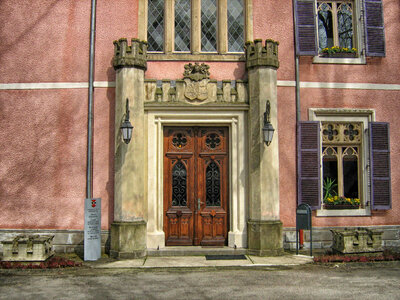 Building doorway in Luxembourg photo