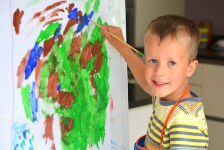 Painting brush smile