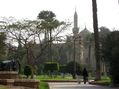 Couple Egypt garden