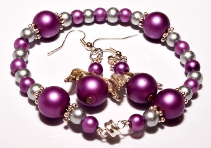 Angels beads syrenfärgade