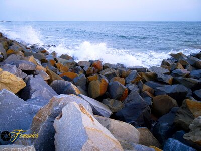 Rock beach photo