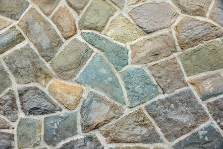 Paving stones stone wall photo