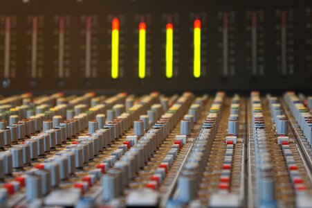 Desk mixer sound photo