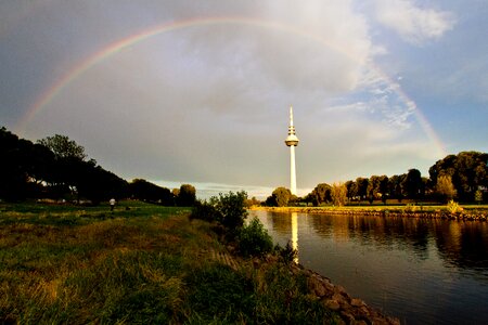 Tv tower rainbow mood