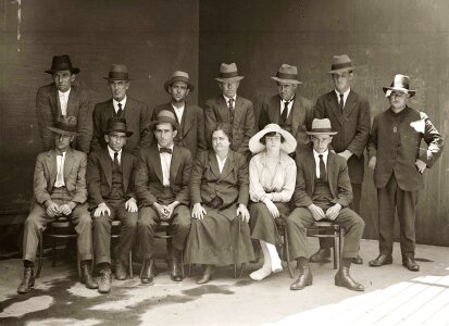 Black And White crowd family