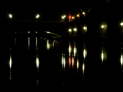Dark river night photograph
