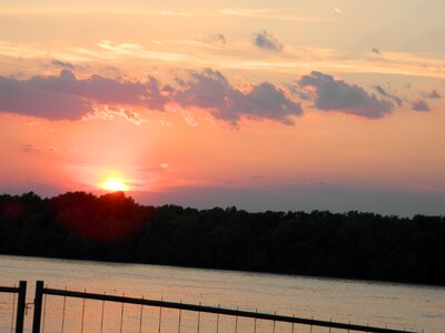 Sunset View on Danube River