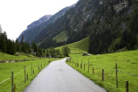 Hill road trough
