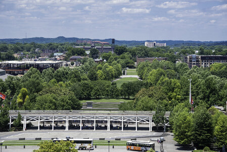 Trees and Cityscape in Nashville, Tennessee photo