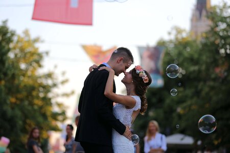 Bride groom bauble photo