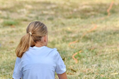 Blonde Hair countryside hairstyle photo