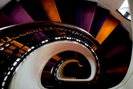 Colorful interior stairs photo