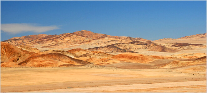 Desert and Mountains landscape in Chile photo