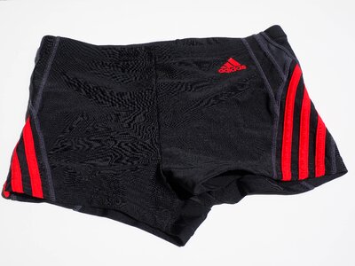 Adidas red black photo