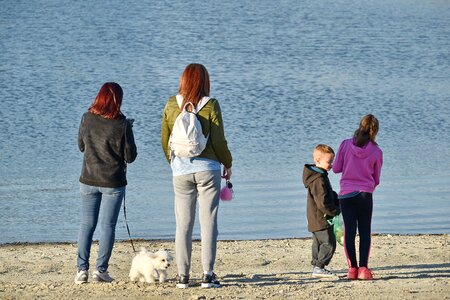 Childhood children dog photo