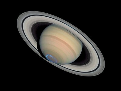 Solar system aurora rings photo