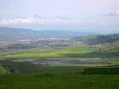 Coyote Valley Landscape and View in San Jose, California