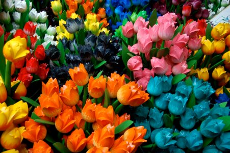 Artificial flowers faux flowers tulip bouquet photo