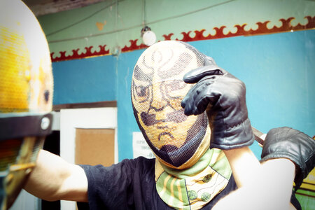 Fighter in the mask photo