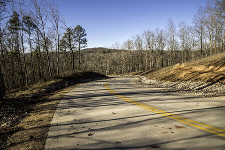 Roadway up the Mountain at Echo Bluff State Park, Missouri photo