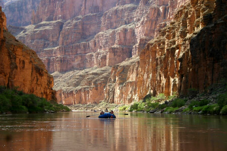 Boating in the Colorado River in Grand Canyon National Park, Arizona photo