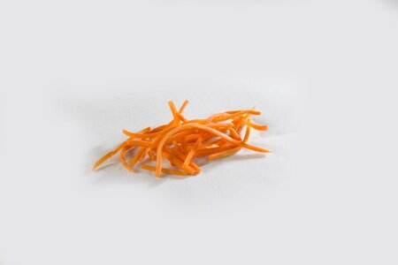 Carrot sliced vegetable