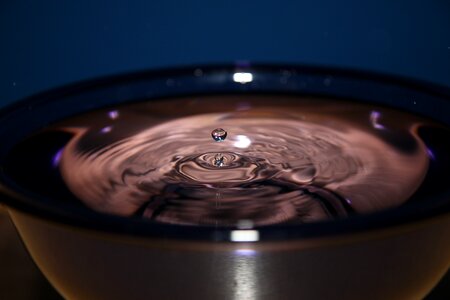 Glass water surface liquid photo