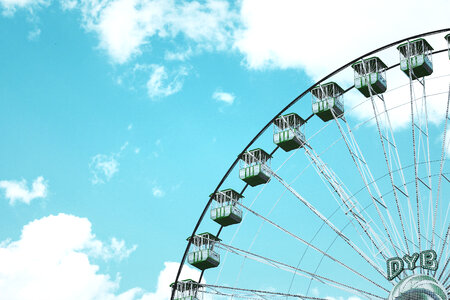 Ferris Wheel & Blue Sky photo