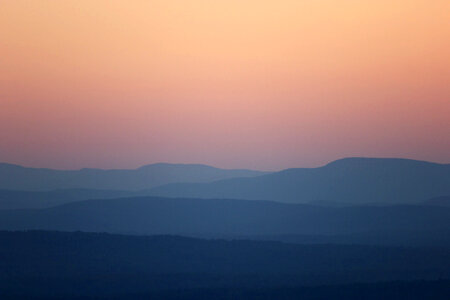 Pastel Mountain Sunset photo