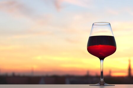 Red Wine Sunset photo