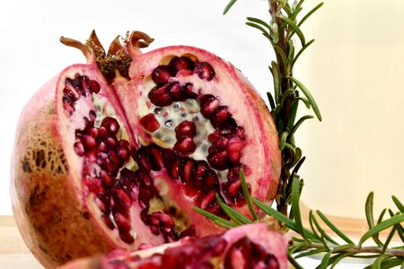 Organic pomegranate rosemary photo