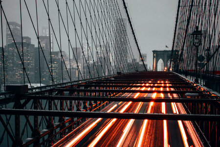 Brooklyn Bridge Traffic photo
