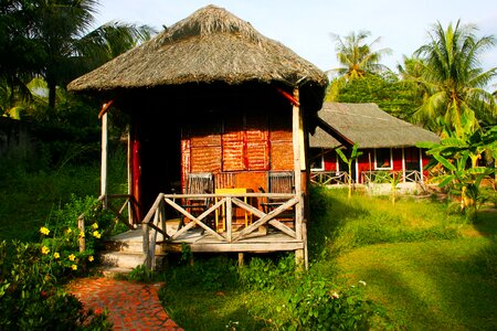 Hut straw village