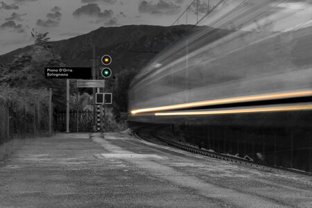 Speed speed limit train photo