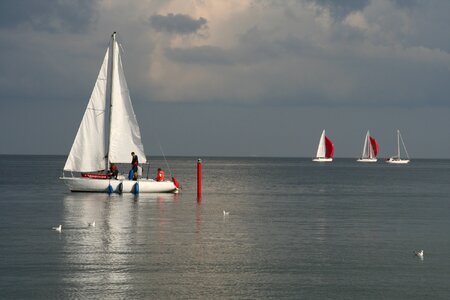 Sea sailing boats poland photo