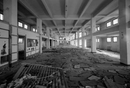 Interior of Abandoned building in Albuquerque, New Mexico photo