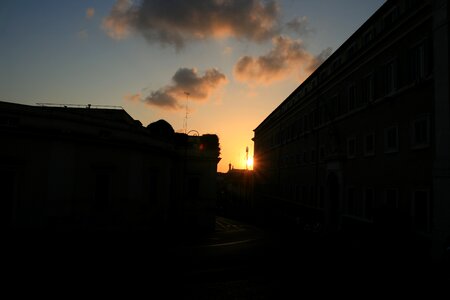 Silhouette roman italy photo