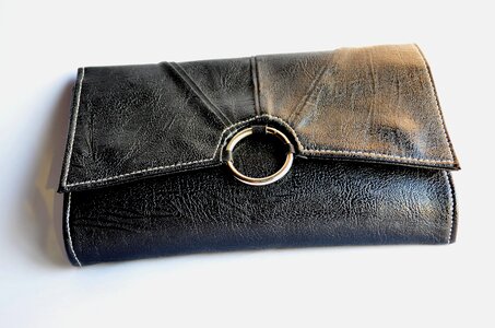 Black fashion leather