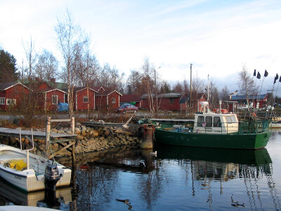 Kiviniemi fishing village in Haukipudas, Finland photo