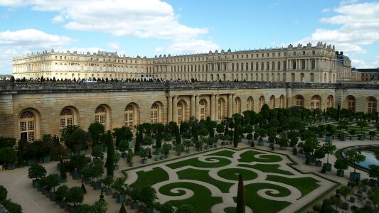 Gardens of Versailles Palace in Versailles. photo