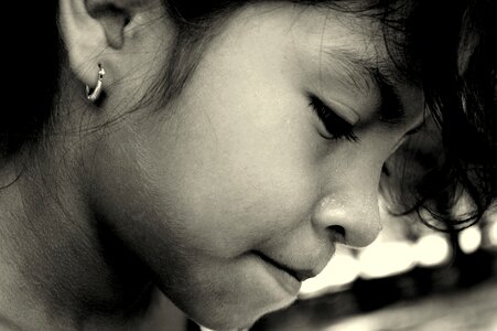 Look portrait happy children