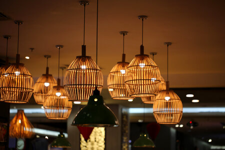 Bamboo Ceiling Lamps photo