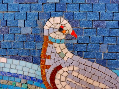 Animal bird mosaic