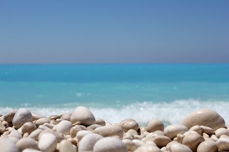 Pebbles seascape journey photo