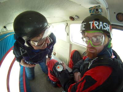 Flying extreme sport photo