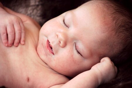 Infant adorable boy photo