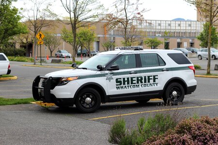 Parked up state trooper police vehicle