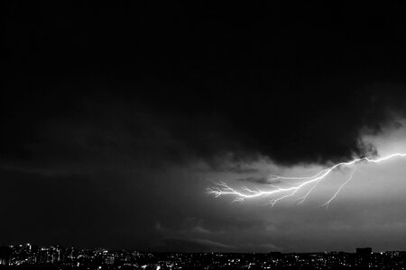 Dark Skies and Lightning Storm photo