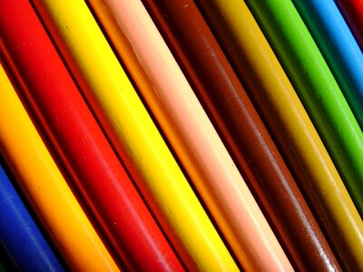 Color pencil rainbow